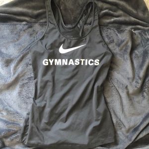 Dark grey Nike gymnastics tank top